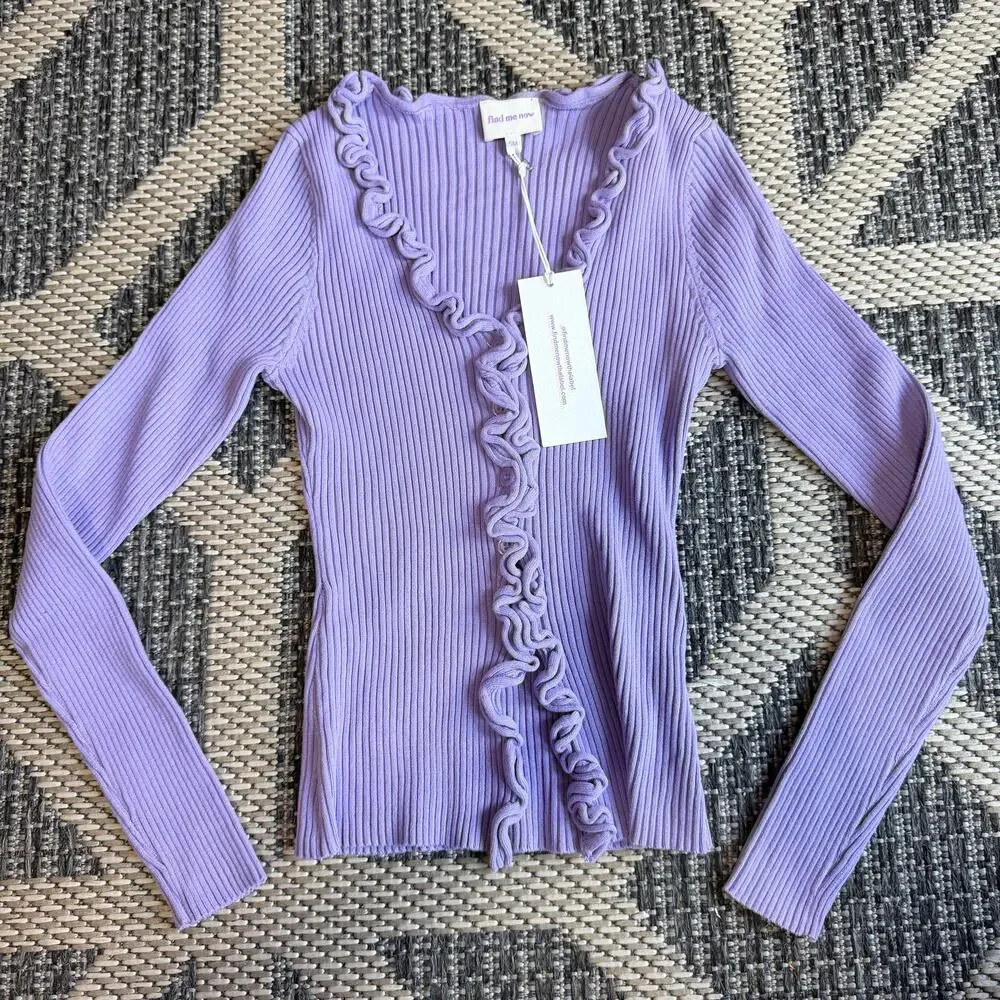 Find Me Now Charlie Ribbed Top Size Small - Picture 3 of 7
